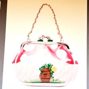 Betsey Johnson NEW Lil' Nugget Kiss lock Bag 🍄🍄🍄🍄